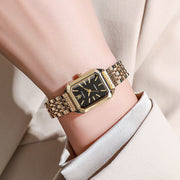 Fashion Simple Square Steel Strap Women's Watch