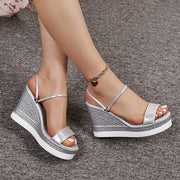 Women's Platform Wedge Sandals Pu Sole