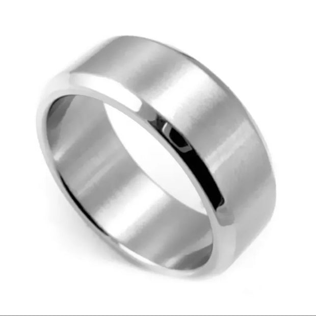 JUCHAO Jewellery Classic Rings Men Titanium Steel Black Jewelry ring New 2024