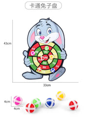 Child Montessori Toys for Kids 2 To 4 Years Old Cartoon Animal Dart Board Sticky Ball Family Interactive Educational Toys Baby