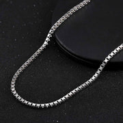 ORSA JEWELS Italian 925 Sterling Silver 2.6mm 3.7mm 5.0mm Flat Mariner Chain Necklace for Women Men Fashion Silver Jewelry SC78