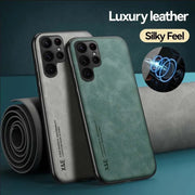 Case For Samsung S24 S23 S22 Ultra FE A55 A54 A15 A35 A34 Luxury Protective Cover Magnetic Car Holder Phone Coque Fundas Capa