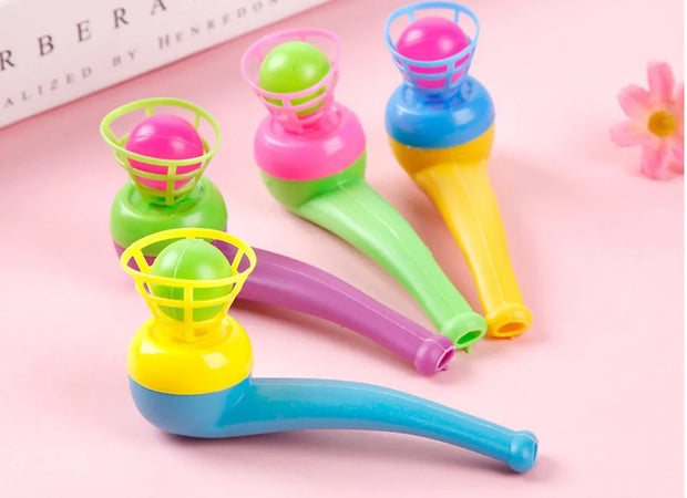 1pcs Montessori Blow Pipe &amp Balls Toy Child Board Game Party Bag Fillers Wedding Kids Educational Toys for Kids Children