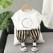 2PCS Children Clothing mother Kids Clothes Children's Sets Boys T-shirt Shorts Summer Cotton Short sleeve fashion Suit