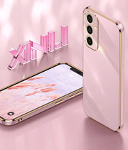 Finger Ring Square Plating Phone holder Case for Samsung Galaxy A35 A55 A15 A25 A05 A05S 5G Coque Stand Silicone Soft Back Cover