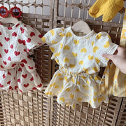 2PCS Baby Girl Clothes Set Summer Kids Outfits Infant Girls Toddler Boy Clothing Cotton Pajama Suit Boys Clothes 0-6Years