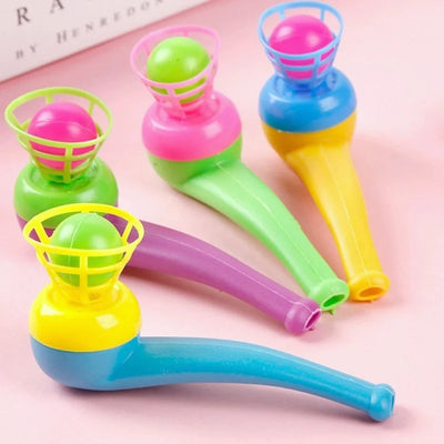 1pcs Montessori Blow Pipe &amp Balls Toy Child Board Game Party Bag Fillers Wedding Kids Educational Toys for Kids Children