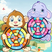 Child Montessori Toys for Kids 2 To 4 Years Old Cartoon Animal Dart Board Sticky Ball Family Interactive Educational Toys Baby