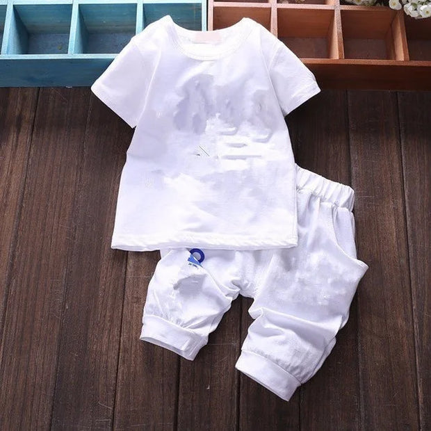 Brand Baby Clothing Designer Newborn Clothes 2024 Summer Baby Girls And Boys Suits Short Sleeved T-shirt + Shorts Clothing Sets