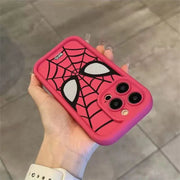 Marvel Spider Man Black Super Cool Spider Web Phone Case For iPhone 15 14 13 12 11 Pro Max XR XS 78Plus MINI Y2K Soft Back Cover