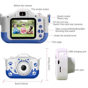 40MP HD Camera Toys for Kids Cartoon Digital Camera Little Camera Toys Tiny Video Camera for Children Christmas Birthday Gifts