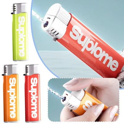 New Kids Toy Lighter Water Gun Press To Spray Water Or Funny Prank Toys Trick Treat Favors Gadgets Party U8w0