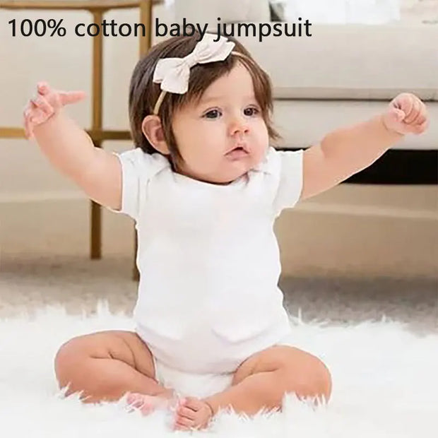 1PCS Baby Bodysuits Newborn Clothing 50% Daddy+50% Mommy=100% Perefct Pattern Infant Romper 0-24Months Boy Girl Cotton Jumpsuits