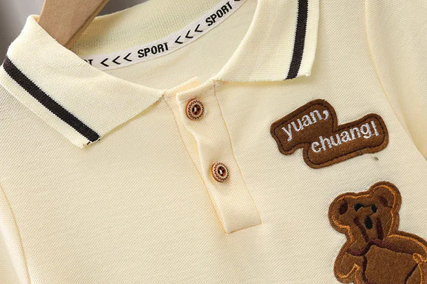 2PCS Children Clothing mother Kids Clothes Children's Sets Boys T-shirt Shorts Summer Cotton Short sleeve fashion Suit