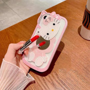 Sanrio Hello Kitty Kawaii Cartoon Phone Case For iPhone 15 14 13 12 11 Pro Max 7 8 Plus XR XS MAX Y2K Pink Girl Cute Back Cover