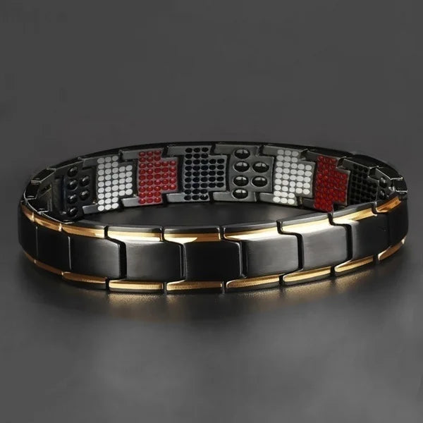 Men Jewellery Magnetic Therapy Element Slimming Weight Loss Bracelet for Men Anti-Fatigue Healing Hematite Bracelet Jewelry Gift