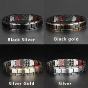 Men Jewellery Magnetic Therapy Element Slimming Weight Loss Bracelet for Men Anti-Fatigue Healing Hematite Bracelet Jewelry Gift