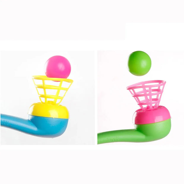 1pcs Montessori Blow Pipe &amp Balls Toy Child Board Game Party Bag Fillers Wedding Kids Educational Toys for Kids Children