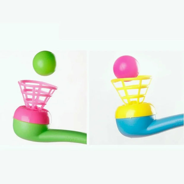 1pcs Montessori Blow Pipe &amp Balls Toy Child Board Game Party Bag Fillers Wedding Kids Educational Toys for Kids Children