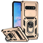 For Samsung Galaxy S10 S10 Plus Case Slide Camera Lens Protect Phone Case For Samsung S10 Plus Magnetic Ring Holder Back Cover