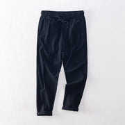 Simple Tether Solid Color Casual Pants Men