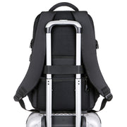 Fashion Men's Black Double-shoulder Backpack